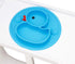 Baby Divided Plate Silicone- Portable Non Slip Child Feeding Plate with Suction Cup for Children Babies and Kids BPA Free Baby Dinner Plate Microw...