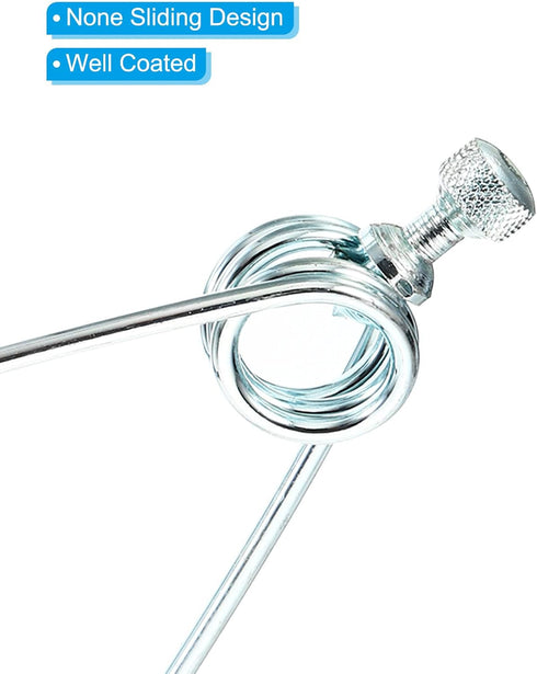 PATIKIL Dome Lamp Clamp, Flexible Dome Light Clamp Adjustable Lamp Fixture for Ceramic Heat Lamp Holder Infrared Heat Emitters Reflector...