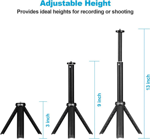 NexiGo Lightweight Mini Tripod for Camera/Phone/Webcam, Extendable Stand, for NexiGo Logitech Webcam C920 C922 C925e C922x C930e C930 C615 Brio an...