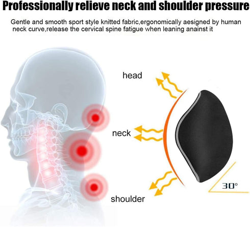 Newgam Car Pillow - Car Neck Pillow for Neck Pain Relief and Cervical Support,Car Seat Neck Pillow with 100% Pure Memory Foam and Washable Cover,C...