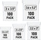 500 Pcs Small Plastic Bags, Small Zip Lock Bags, Mini Baggies, Jewelry Bags Clear Plastic, 5 Assorted Sizes, Resealable Poly Bags for Pill, Storag...