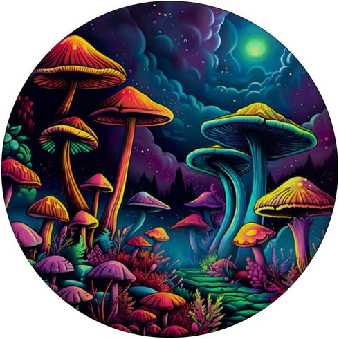 Mushroom Colorful Aesthetic Mushrooms PopSockets Standard PopGrip...