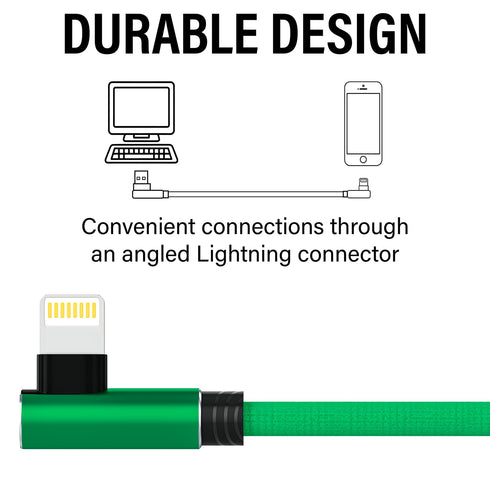 iPhone Lightning Charger, 1 Pack 10 Ft Green Apple MFi Certified Cable Nylon Braided Cable Fast Charging Cord Compatible with iPhone 14 13 12 11 P...