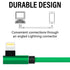 iPhone Lightning Charger, 1 Pack 10 Ft Green Apple MFi Certified Cable Nylon Braided Cable Fast Charging Cord Compatible with iPhone 14 13 12 11 P...