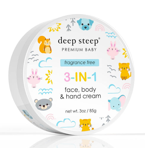 Deep Steep 3-in-1 Face, Body & Hand Cream Baby Line (3-in-1 Face, Body & Hand Cream, 3 oz)...