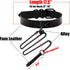 Black Bell Collar and Leash Set Soft PU Leather Choker Necklace with Hauling Chain Jewelry for Sexy Roleplay...