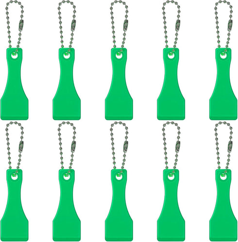 10 Pcs Lotto Scratcher Tool Plastic Scraper Tool Keychain Scraper for Lottery Ticket Lotto Scratcher Keyring Scoop Shape Lotto Scratcher Keyring S...