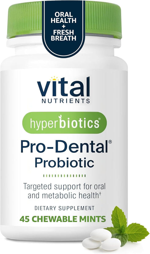 Hyperbiotics Vital Nutrients Pro Dental Probiotic | Clinically Studied BLIS K12 and M18 | Oral Probiotics for Bad Breath Treatment for Adults | Or...