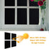 Static Cling Total Blackout Window Film 100% UV Blocking Window Darkening Film Black Opaque Privacy Window Tint Removable Plastic Glass Covering (...