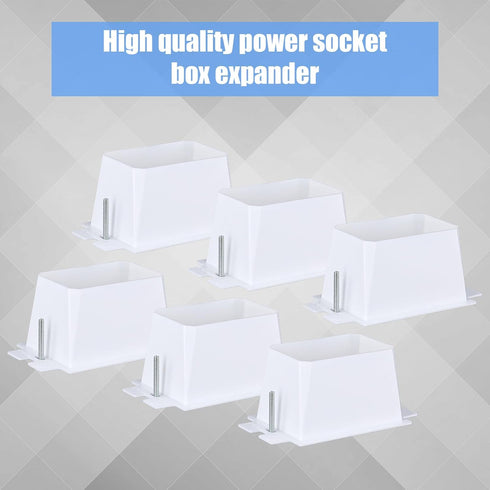 8pcs BE1-8 (1 Gang) Electrical Outlet Box Extender, Power Single Gang Box Extender Heavy Duty with 16pcs Screws Switch Outlet Extension Box Access...