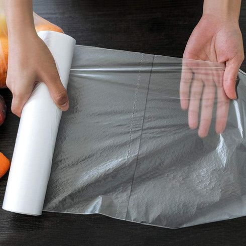 3 Rolls Plastic Bags Disposable Food Storage - 3 Size - 240pcs Bags...