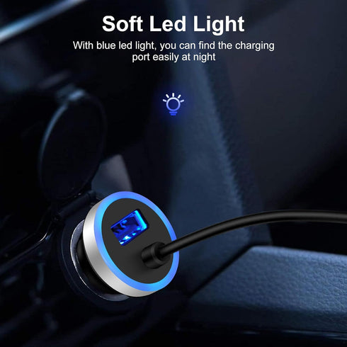 3.4A Car Charger Fast Charging for Google Pixel 8a/8 Pro/8/6 Pro/7 Pro/6a/7/7a,Samsung Car Charger + 3FT Coiled USB C Cable for Samsung Galaxy A55...