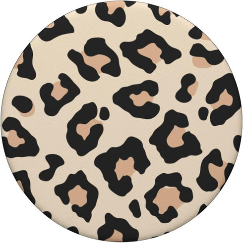 Leopard Cute Print PopSockets PopGrip: Swappable Grip for Phones & Tablets...