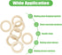 20PCS Natural Wood Rings for Crafts, Macrame Rings for DIY, Wooden Rings Without Paint, Pendant Connectors 55mm/2.2inch...