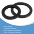 MECCANIXITY Rubber Flat Washers 35mm 40mm OD 24mm 30mm ID 3mm Thick for Faucet Pipe Water Hose, Black 20in1 Set...