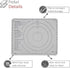 Silicone Rolling Mat - Premium Kitchen Pastry Mat for Rolling and Baking Prep - Great for Making Dough, Pastries, Pizza and Pie...