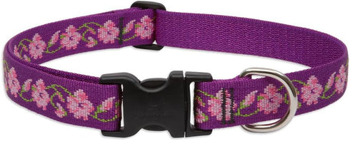 LupinePet Originals 1" Rose Garden 12-20" Adjustable Collar for Medium and Larger Dogs...