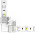SUPERNIGHT RGBW LED Strip Connector 5 Pin L Coner Connectors for 10 mm Wide 5050 and 3528 LED Indoor String Lights Extending Connection...