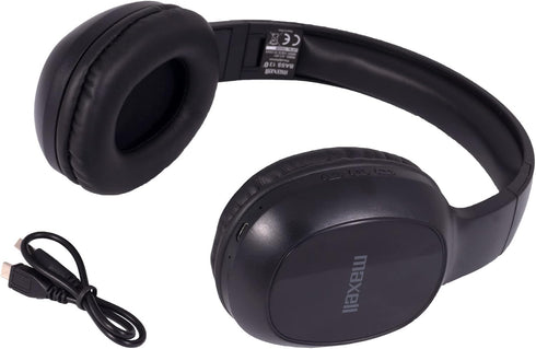Maxell 199793 Bass 13 Bluetooth On-Ear Headphones with Microphone, Black...