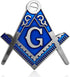 Masonic Square & Compass Car Metal Auto Emblem...