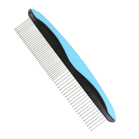 Dog Grooming Comb, Metal Dematting Pet Combs, Detangler For Matted Hair Removes Tangles Matts Premium Anti-Slip Comfort Grip Ergonomic Handle for ...