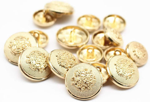 14pcs Gold Blazer Buttons for Men's Suits Blazers Sport Coats 20mm 15mm Metal Shank Suit Buttons Set for Sewing Coats Suits Blazers (MB20080)...