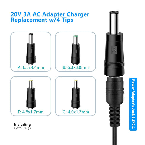 Replacement for Massage Gun 20v Charger Adapter, Compatible with Theragun Elite, Theragun PRO G4, G3, G3PRO, G3-PRO Deep Tissue Massage Gun Adapte...