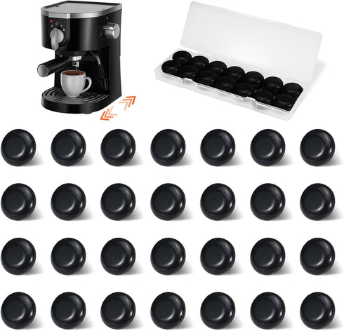 28pcs Appliance Sliders for Kitchen Appliances, Self-Adhesive Small Countertop Appliance Slider Rollers for Air Fryer Coffee Maker Easy Moving wit...
