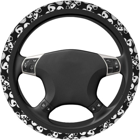 Jack Skellington Elastic Steering Wheel Cover, Made of Top Grade Neoprene, Durable, Anti Slip and Anti Abrasion...