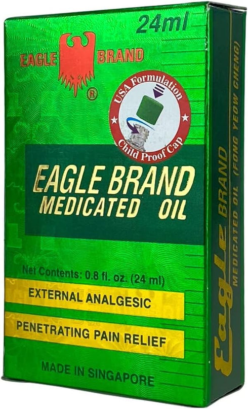 Eagle Brand Natural Medicated Oil, Includes 3 Individual 0.8oz. Bottles...