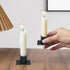 Black Taper Iron Candle Holders, Set of 4 Pillar Tealight Candlestick Holders for Table Centerpieces, Home Decoration, Weddings, Party, Dinner. (S...