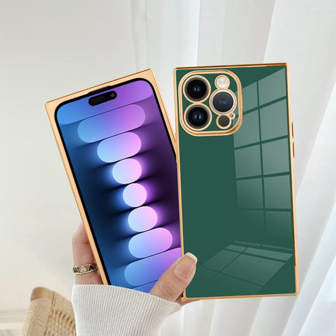 SAKUULO for iPhone 13 Pro Case Cute Plating Gold Case for Women Girls Soft TPU Shockproof Raised Full Camera Protection Electroplate Bumper Cover ...
