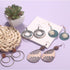 10 Pairs Vintage Dangle Earrings for Women Boho Jewelry Set Sunflower Geometric Teardrop Earring Christmas Gifts...