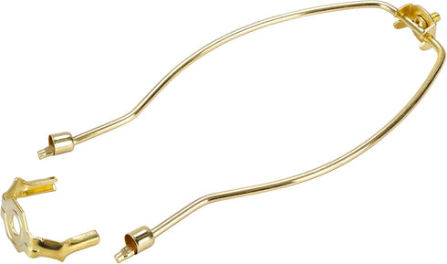 Aspen Creative 20003-12, 9" Lamp Harp with Saddle in Polished Brass Finish, 2 Pack...