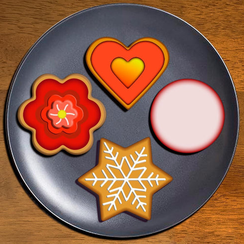 Metal Cookie Cutters Set - Star Cookie Cutter Stainless Steel Round Biscuit Cutter Heart Small Star Cookie Cutters Mini Flower Molds Cutter for Ba...