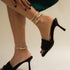 Bling Tennis Anklet Bracelet for Women Layered Link Chain Anklet Beach Shiny Rhinestone Ankle Jewelry…...