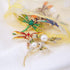 6 Pcs Dragonfly Themed Enamel Crystal Rhinestones Brooch Pin Women Jewelry Clothes Dress Scarf Decoration Lapel Pin...