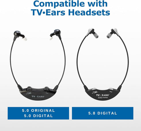 TV · EARS Genuine Replacement Earbud Tips for Original 4 Pairs, Digital & 5.8 Digital TV Ears Headsets, 1 Year Supply of Ear Tips Replacement, Gra...