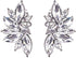 Art Deco Antique Vintage Style Clear Bridal Wedding Formal Rhinestone Cluster Earrings...