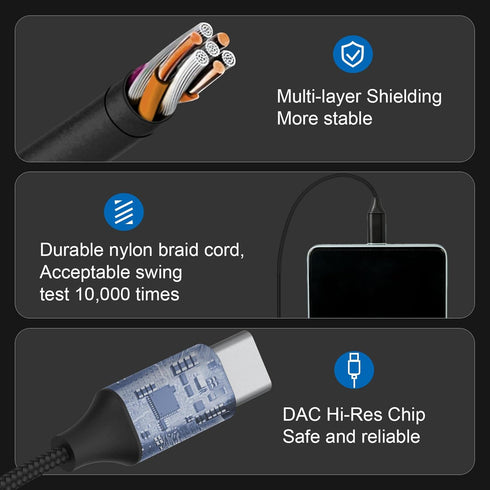 USB C Headphones Wired Earbuds for Samsung, Type C Wired Magnetic in-Ear Earphones with Microphone for Galaxy S23 Ultra S22 S21 iPhone 15 Pro Max ...