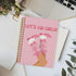Preppy Pink College Ruled Spiral Notebook Journal, Let’s Go Girls, Pink Preppy Boots Cowgirls Hardcover Spiral Notebook Journals for Girls School ...