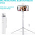 Ambertronix 40” Selfie Stick Tripod Quadrapod, Onboard Light, Wireless Bluetooth Remote, Extendable, Stainless Steel, 3 Light Modes, 9 Brightness ...