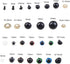 370 PCS 5mm-20mm Solid Black Eyes with Washers, Colorful Craft Plastic Safety Eyes Sewing for DIY of Puppet Plush Animal Making and Teddy Bear...