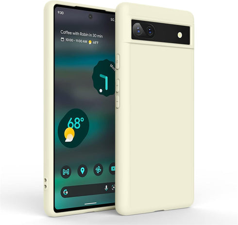 Amzpas Silicone Phone Case Compatible with Google Pixel 6A, Soft Protective Smart Phone Case for Women Men, Durable Anti-Scratch Shockproof Phone ...