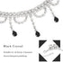 Navoky Rhinestone Choker Black Big Crystal Necklace Silver Neck Chain Tassel Party Jewelry for Women(A)...