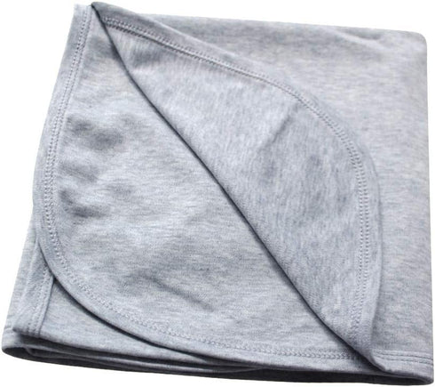 Blank Baby Receiving Blanket (Heather Gray)...