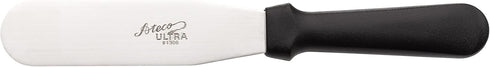 Ateco Ultra Straight Spatula with 6 by 1.5-Inch Stainless Steel Blade, Plastic Handle, Dishwasher Safe, Silver...