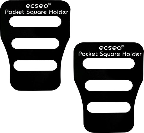 Pocket Square Guard for Men Suits, Ecseo Mens Pocket Square Holder/Folder - 2 Pack...