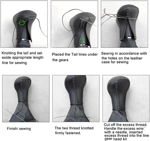 Car Gear Shift Knob Cover Compatible with Ford Fusion Fiesta Focus Transit Van Escape Edge Review Transit Connect Review EcoSport...