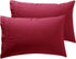 Nestl Burgundy Pillow Cases - Queen Size Set of 2, Soft 1800 Microfiber Pillow Cases, Envelope Closure, 20x30 Inches...